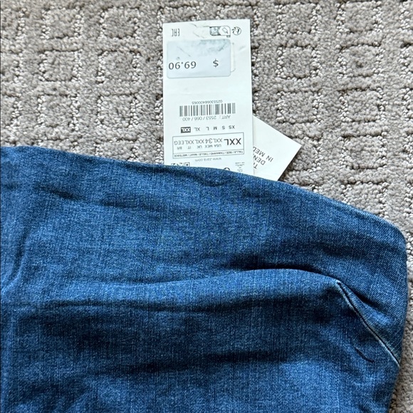 Zara FITTED ZW DENIM DRESS - Picture 2 of 5